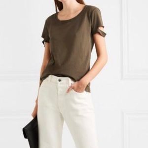 Helmut Lang Slash-Sleeves Top